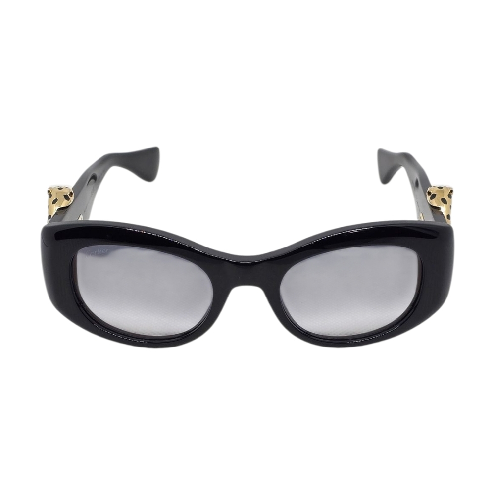 Chic Black Sunglasses with Gold Accents